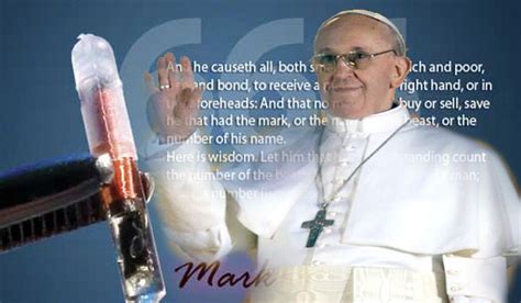 pope francis gives support to rfid chip|Pope: Technology must be at the service of humanity.